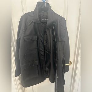 Leather coat
